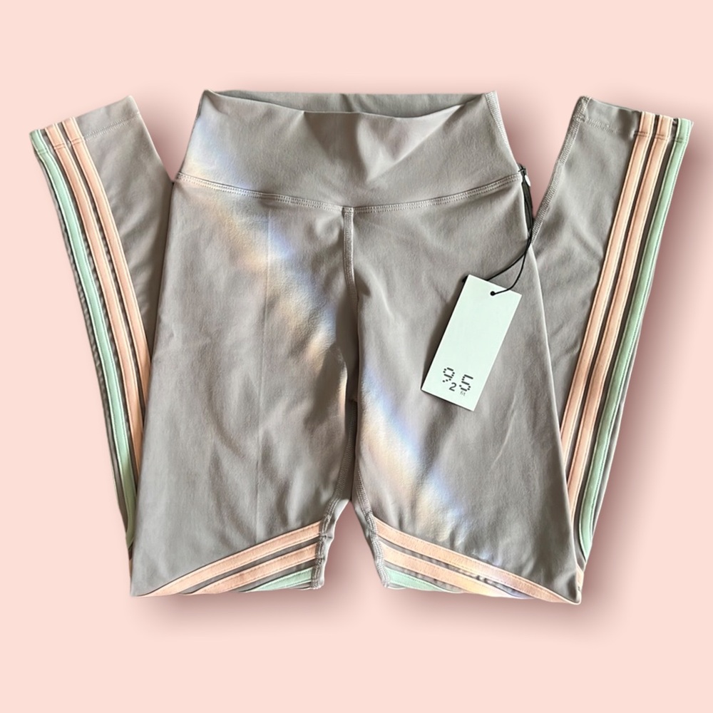 925fit Pastel Rainbow Stripe Leggings